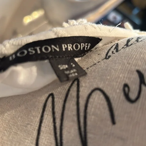 Boston Proper White Long Sleeve Lace Dress - Picture 2 of 3